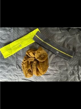 Lululemon Headbands and Scruncie Set. Excellent condition!